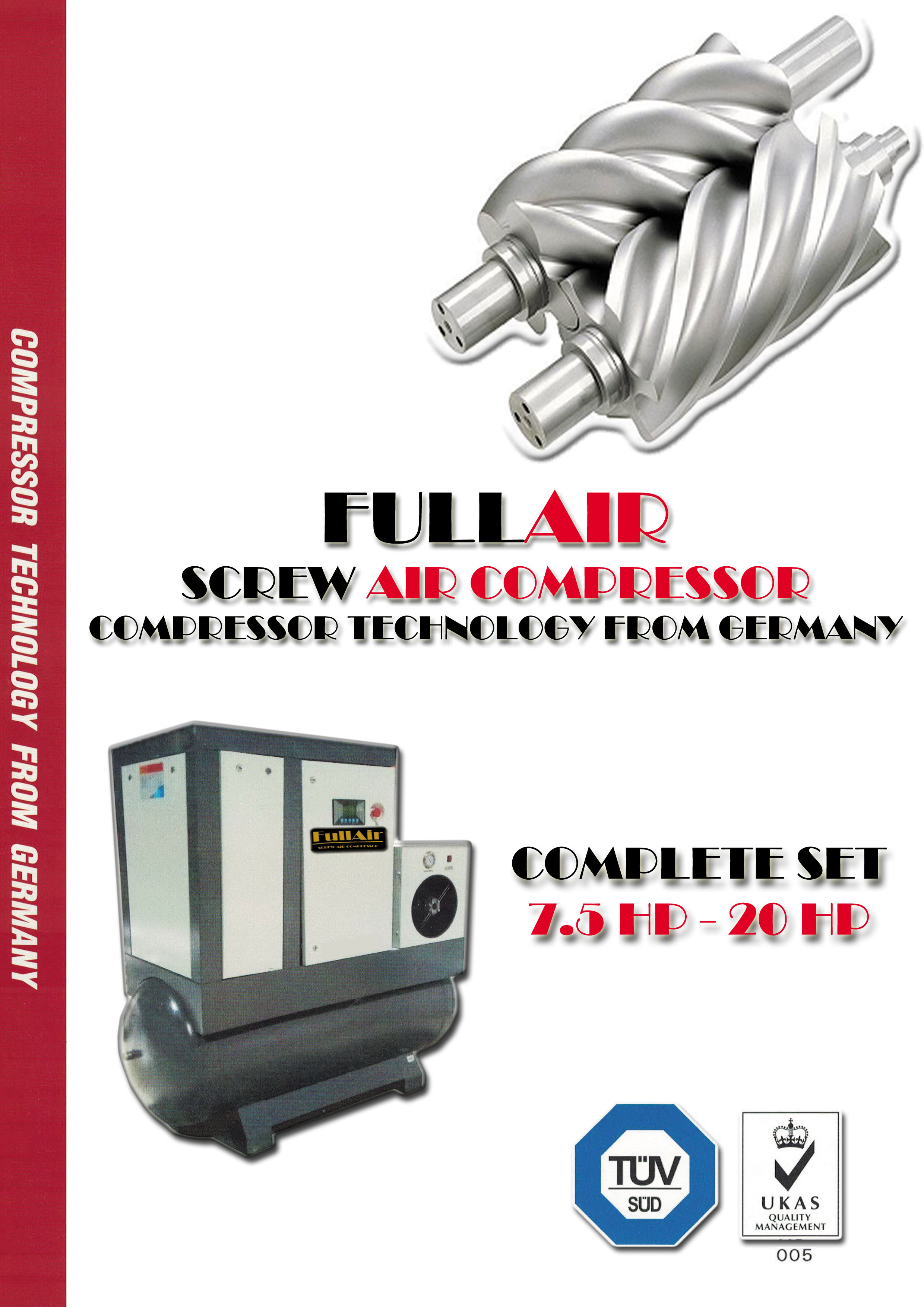 Air compressor COMPLETE SET 7.5-20 แรง (HP) | บริษัท เค.เค. ซัพพลาย ...